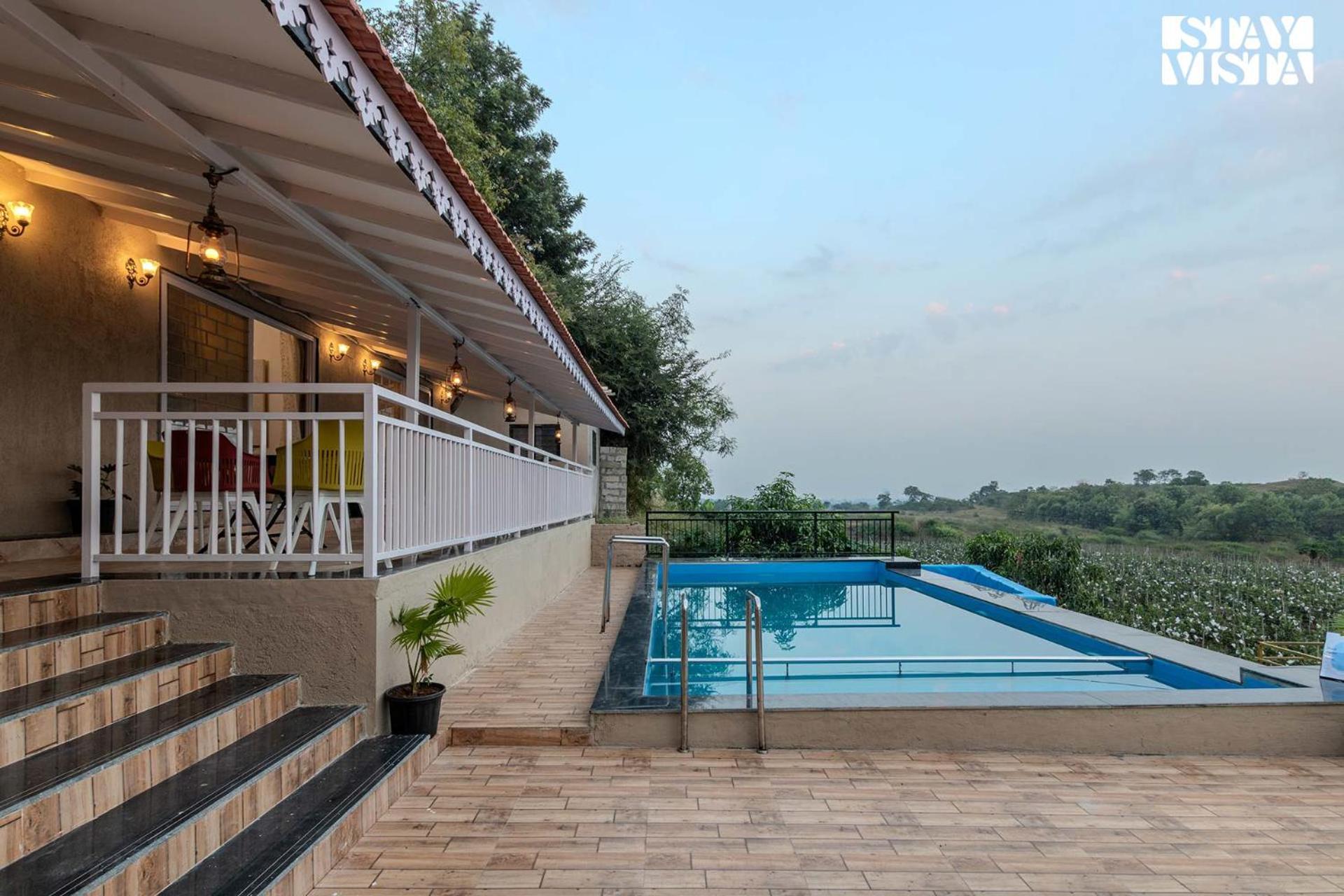 Stayvista'S Harvest Haven - Pool-View Villa With Deck & Machan Near Sula Nashik Zewnętrze zdjęcie