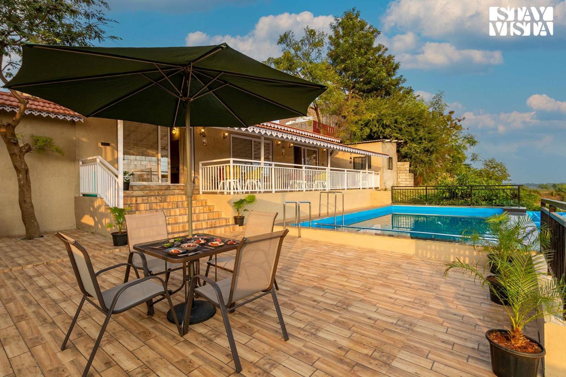 Stayvista'S Harvest Haven - Pool-View Villa With Deck & Machan Near Sula Nashik Zewnętrze zdjęcie